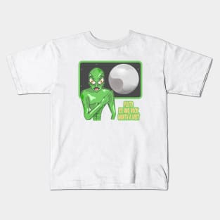 Pluto funny alien Kids T-Shirt